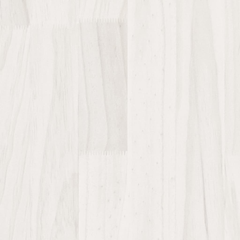 Cadre de lit Blanc Bois de pin massif 200x200 cm Lits & cadres de lit vidaXL   
