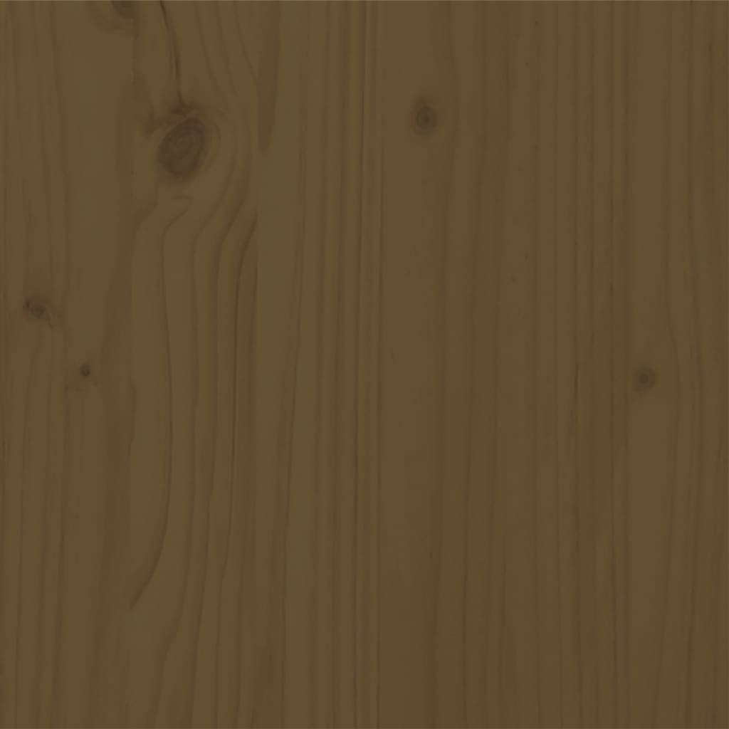 Cadre de lit Marron miel Bois de pin massif 200x200 cm Lits & cadres de lit vidaXL   