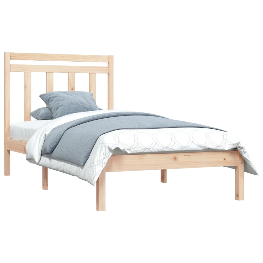 Cadre de lit Bois massif 90x200 cm Lits & cadres de lit vidaXL   