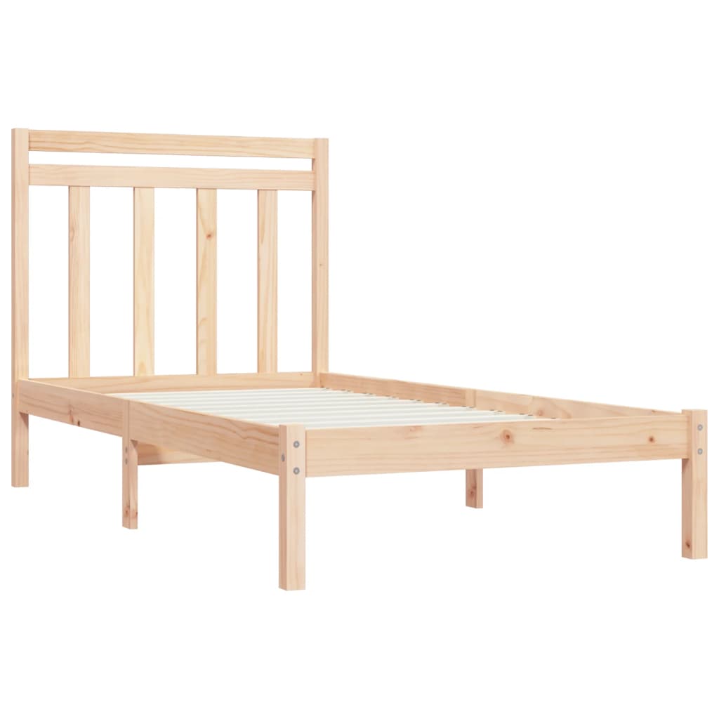 Cadre de lit Bois massif 90x200 cm Lits & cadres de lit vidaXL   