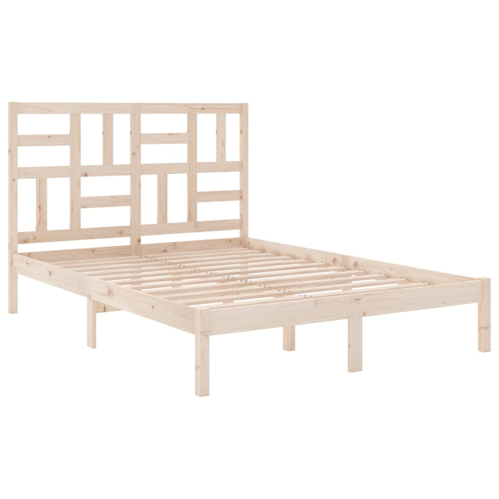 Cadre de lit Bois massif 120x200 cm Lits & cadres de lit vidaXL   