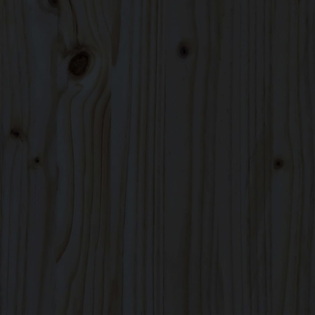 Cadre de lit Noir Bois de pin massif 200x200 cm Lits & cadres de lit vidaXL   