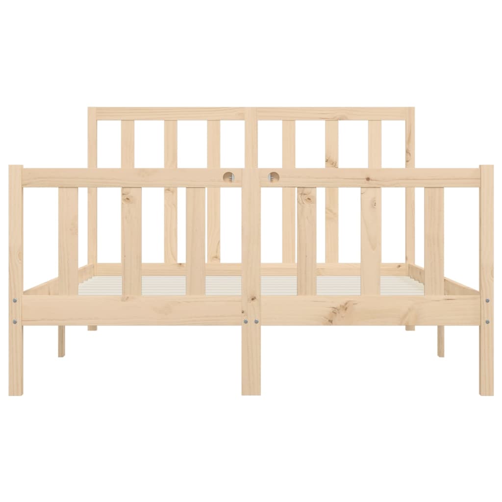 Cadre de lit Bois massif 120x200 cm Lits & cadres de lit vidaXL   