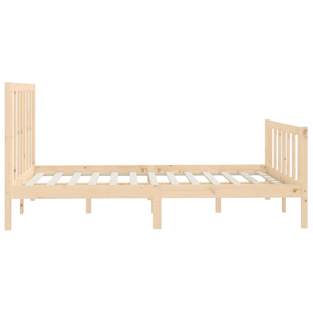 Cadre de lit Bois massif 140x200 cm Lits & cadres de lit vidaXL   