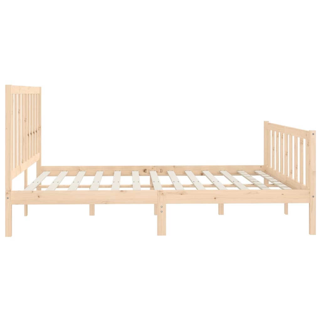 Cadre de lit Bois massif 200x200 cm Lits & cadres de lit vidaXL   
