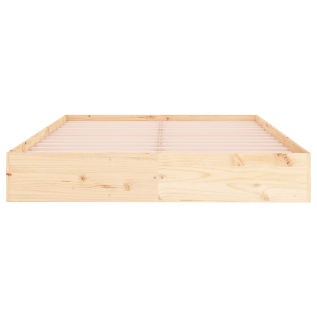 Cadre de lit bois massif 180x200 cm super king Lits & cadres de lit vidaXL   