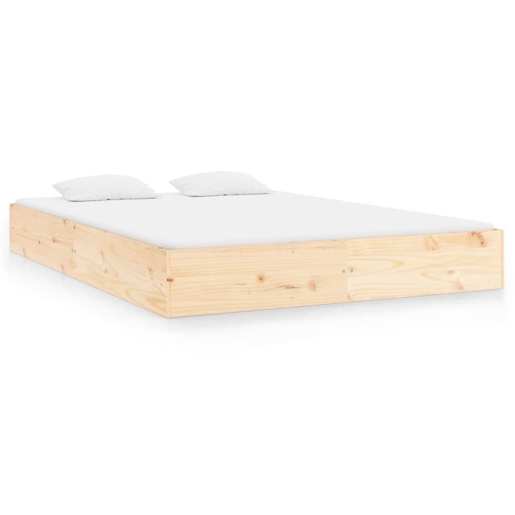 Cadre de lit bois massif 160x200 cm Lits & cadres de lit vidaXL   