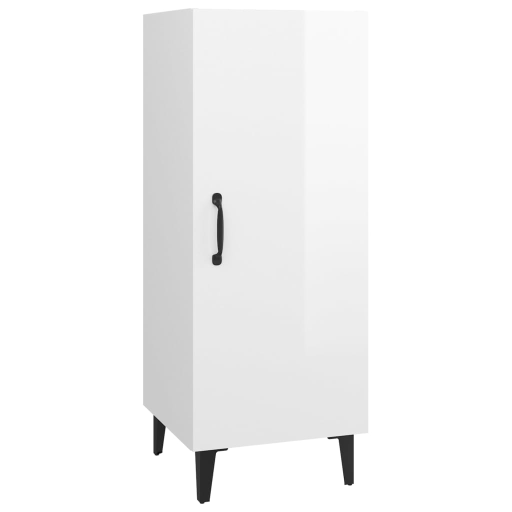 Buffet Blanc brillant 34,5x34x90 cm Bois d'ingénierie Buffets & bahuts vidaXL   
