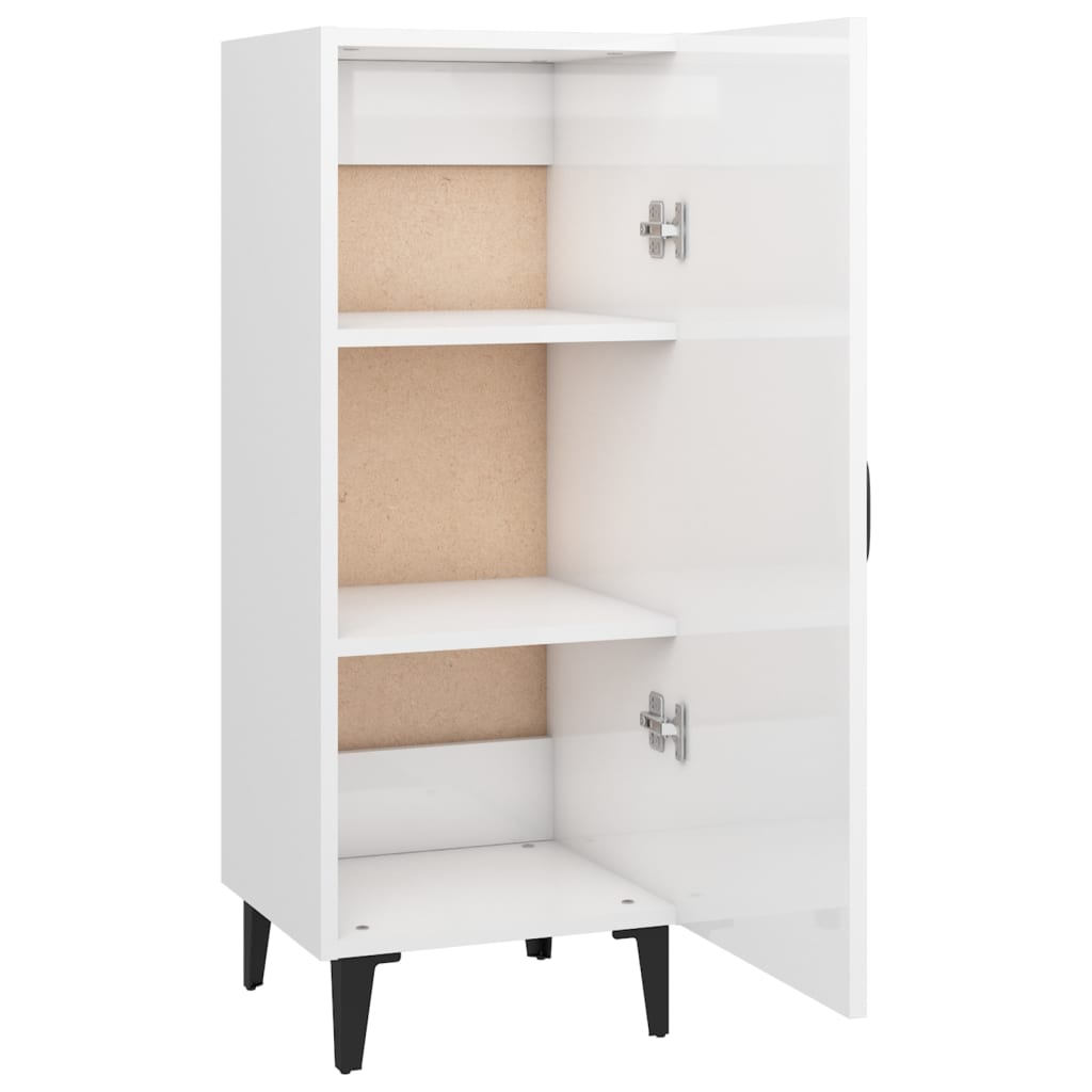 Buffet Blanc brillant 34,5x34x90 cm Bois d'ingénierie Buffets & bahuts vidaXL   
