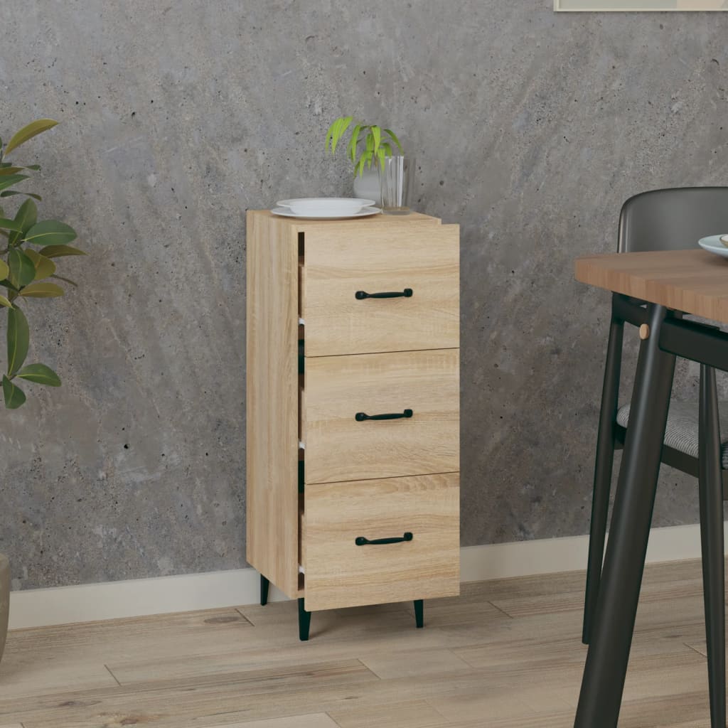 Buffet Chêne sonoma 34,5x34x90 cm Bois d'ingénierie Buffets & bahuts vidaXL   