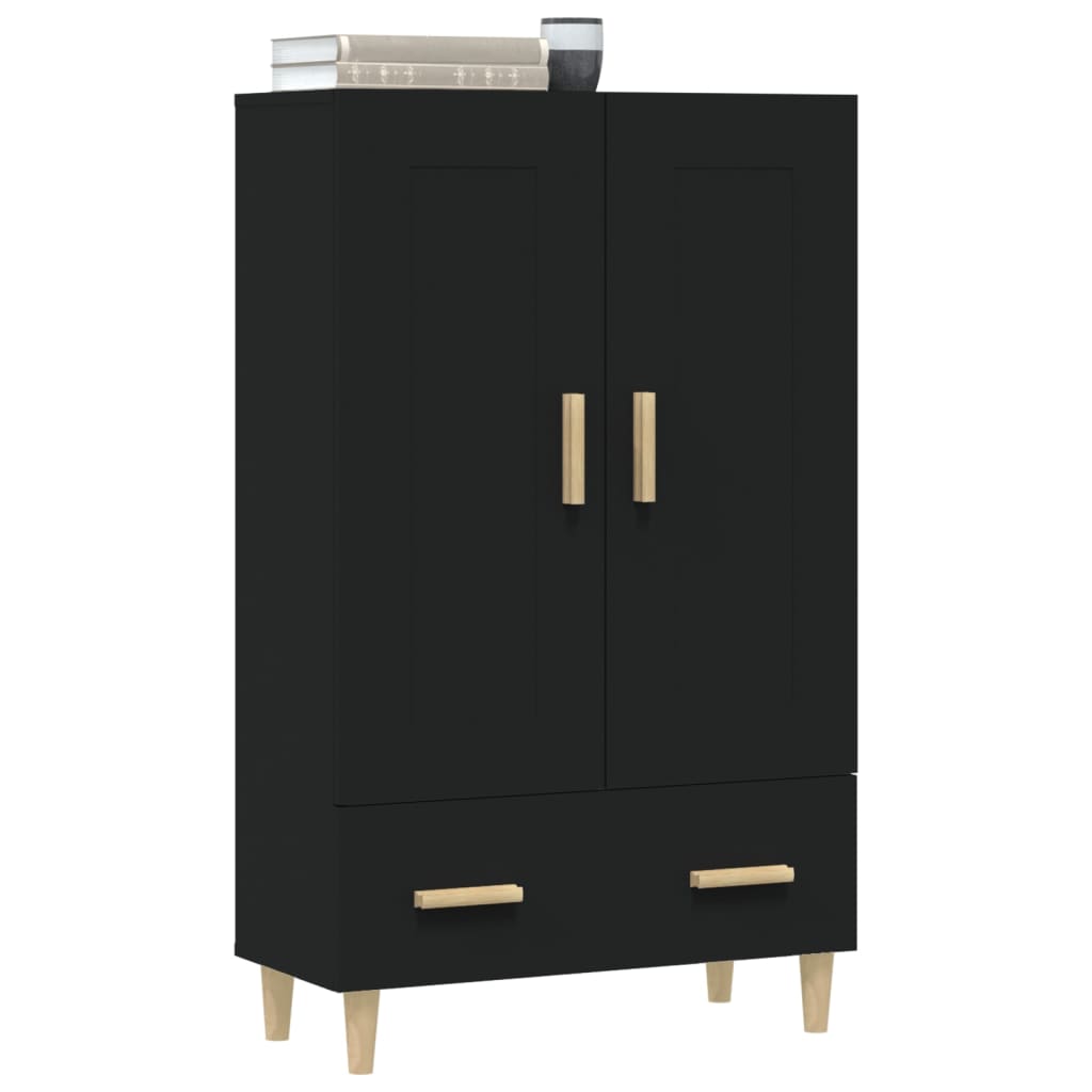 Buffet haut noir 70x31x115 cm bois d'ingénierie Buffets & bahuts vidaXL   