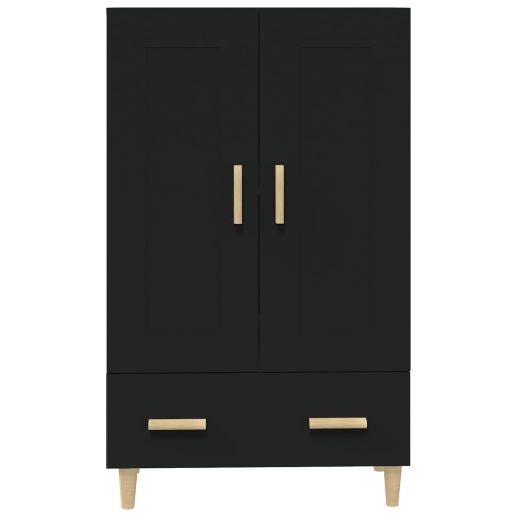 Buffet haut noir 70x31x115 cm bois d'ingénierie Buffets & bahuts vidaXL   
