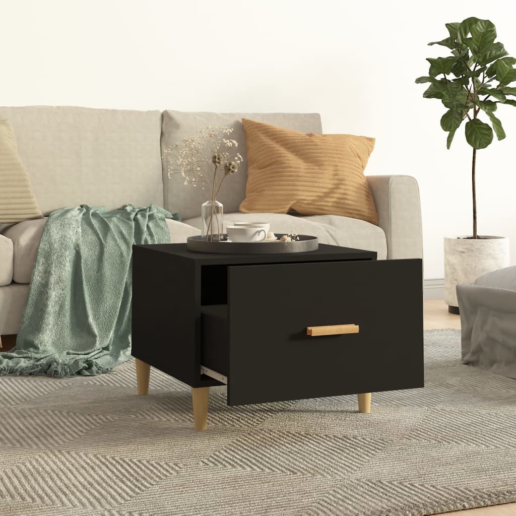 Tables basses 2 pcs noir 50x50x40 cm bois d'ingénierie Tables basses vidaXL   