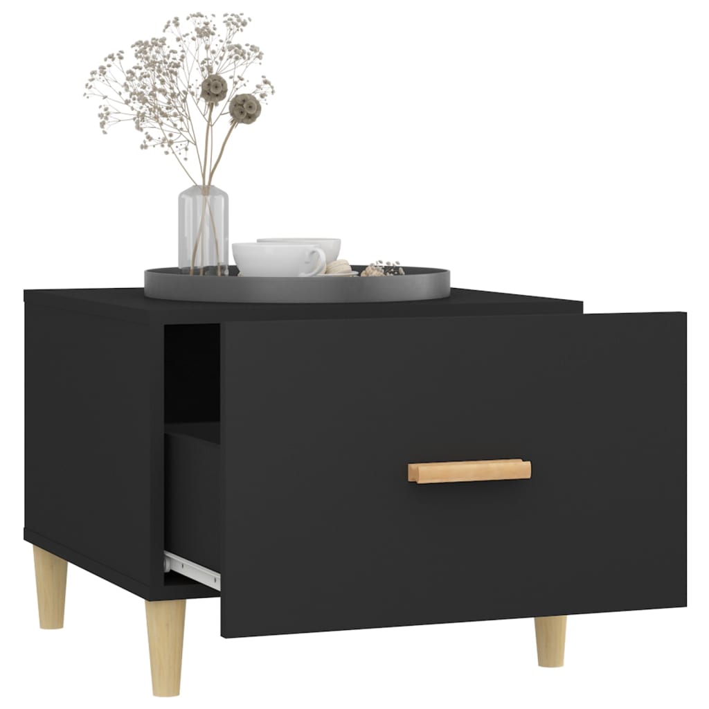 Tables basses 2 pcs noir 50x50x40 cm bois d'ingénierie Tables basses vidaXL   