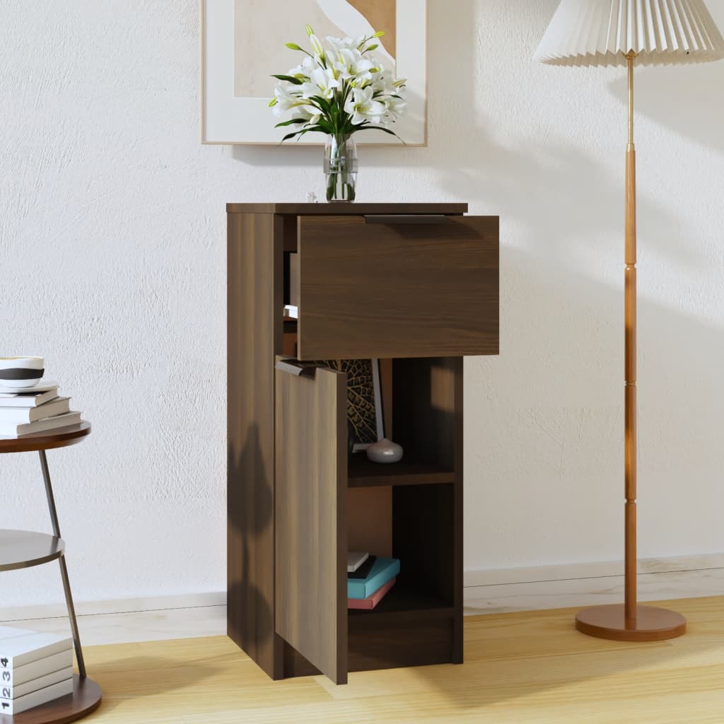 Buffet Chêne marron 30x30x70 cm Bois d'ingénierie Buffets & bahuts vidaXL   