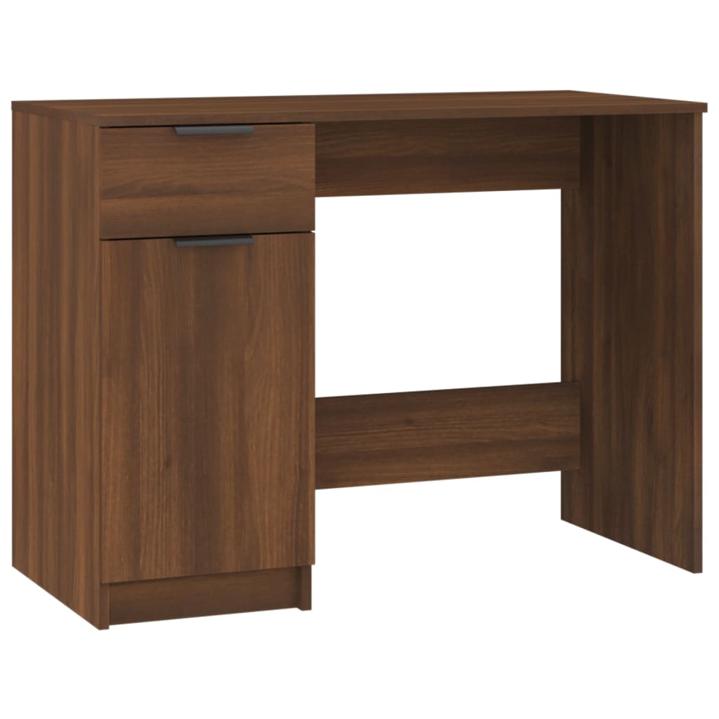 Bureau Chêne marron 100x50x75 cm Bois d'ingénierie Bureaux vidaXL   