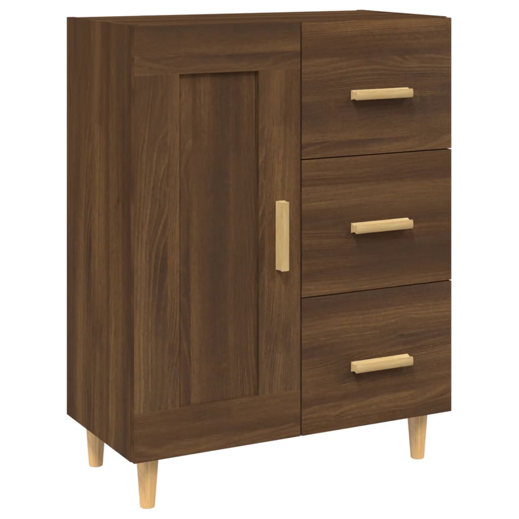 Buffet Chêne marron 69,5x34x90 cm Bois d'ingénierie Buffets & bahuts vidaXL   
