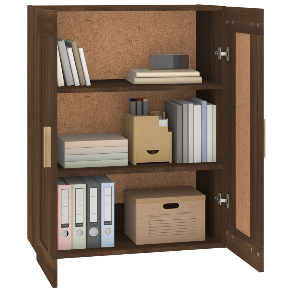 Armoire murale Chêne marron 69,5x32,5x90 cm Bois d'ingénierie Étagères murales & corniches vidaXL   