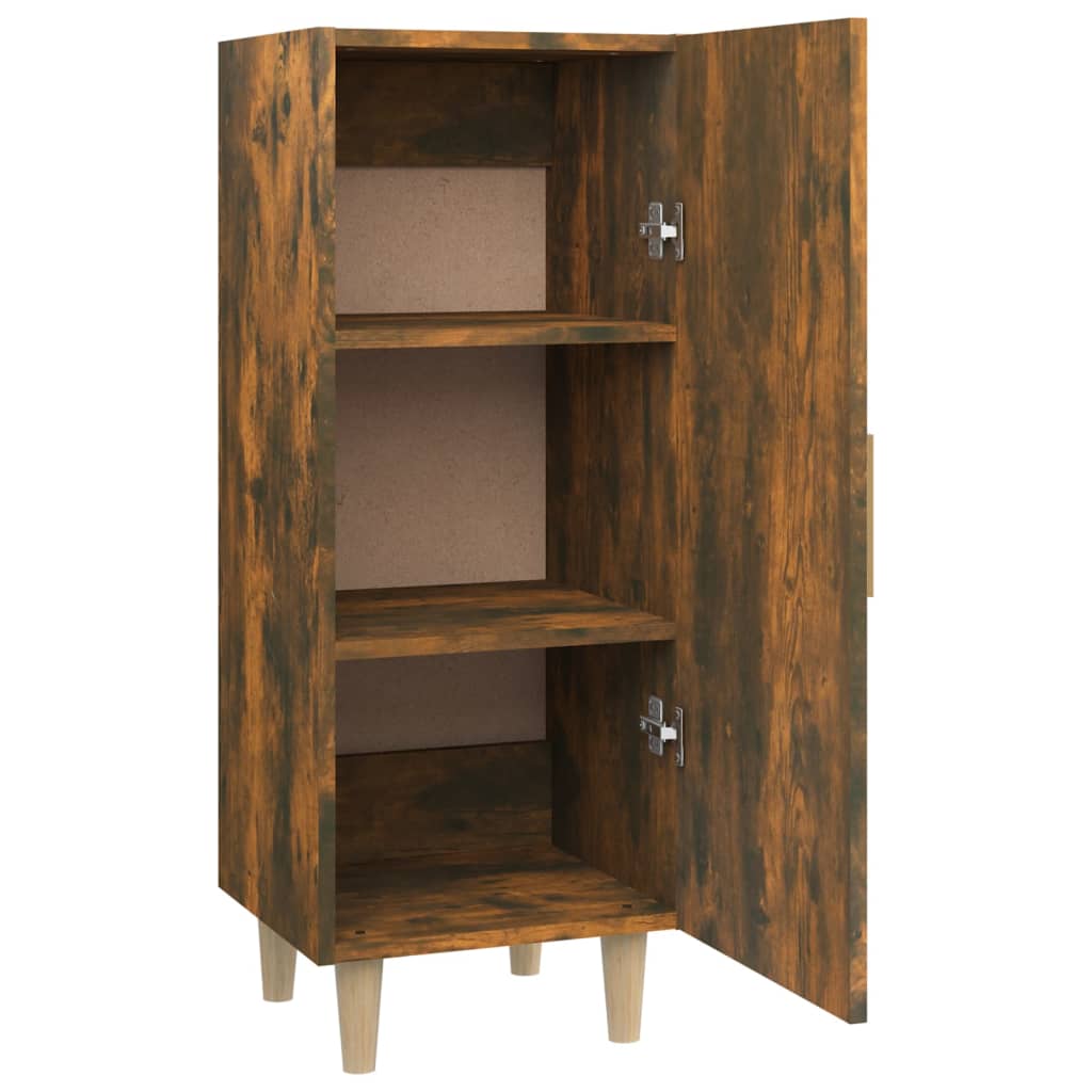 Buffet Chêne fumé 34,5x34x90 cm Bois d'ingénierie Buffets & bahuts vidaXL   