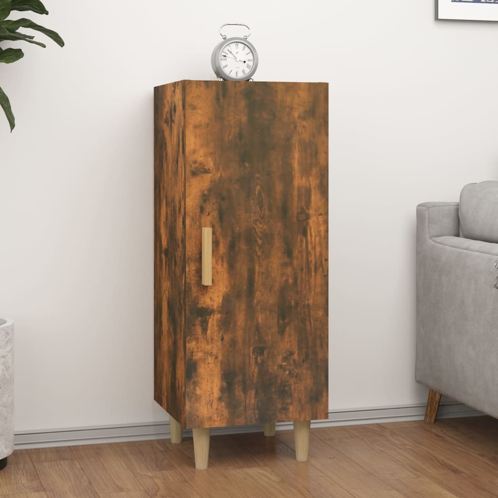Buffet Chêne fumé 34,5x34x90 cm Bois d'ingénierie Buffets & bahuts vidaXL   
