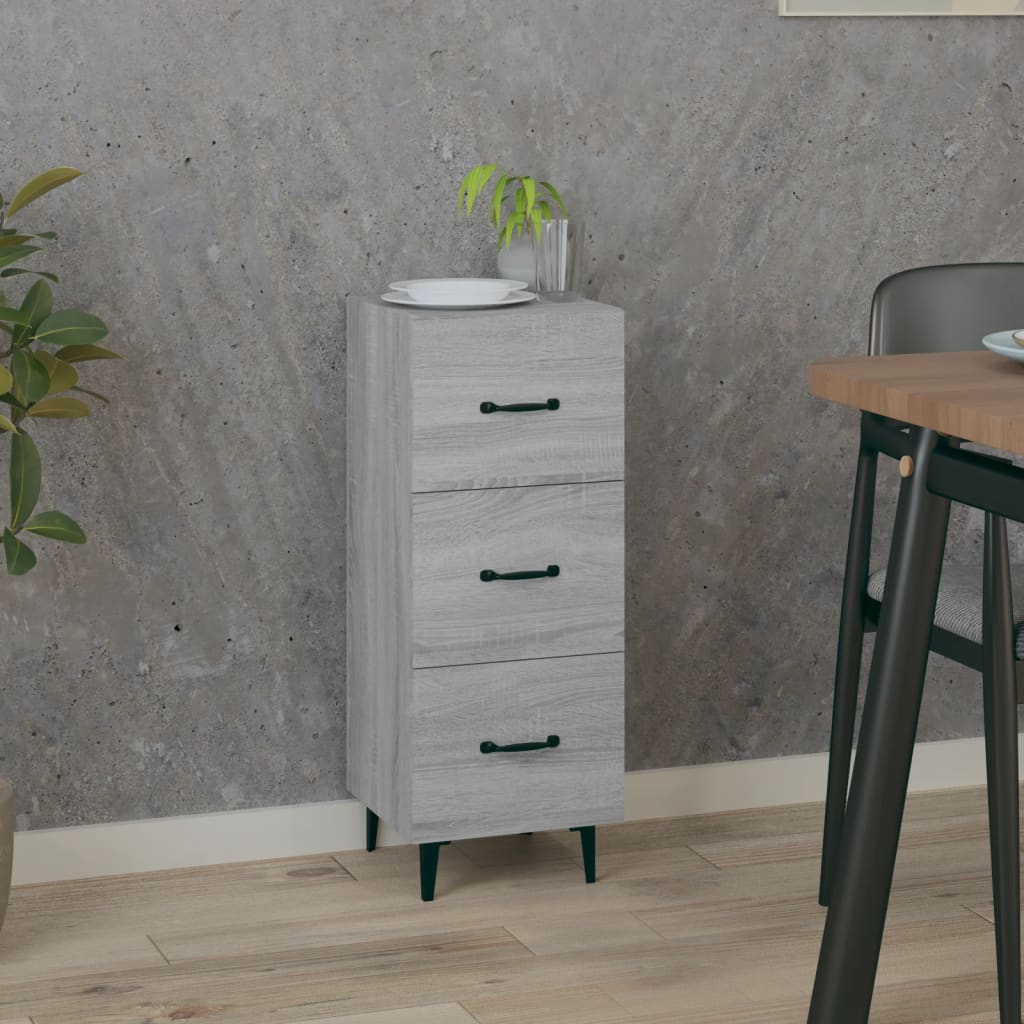 Buffet Sonoma gris 34,5x34x90 cm Bois d'ingénierie Buffets & bahuts vidaXL   