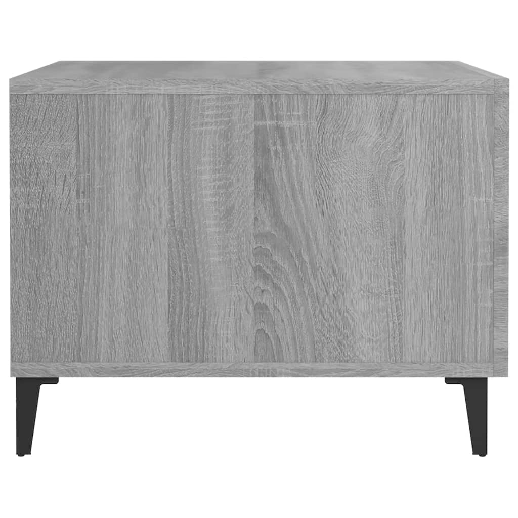 Tables basses avec pieds en métal 2 pcs Sonoma gris 50x50x40 cm Tables basses vidaXL   