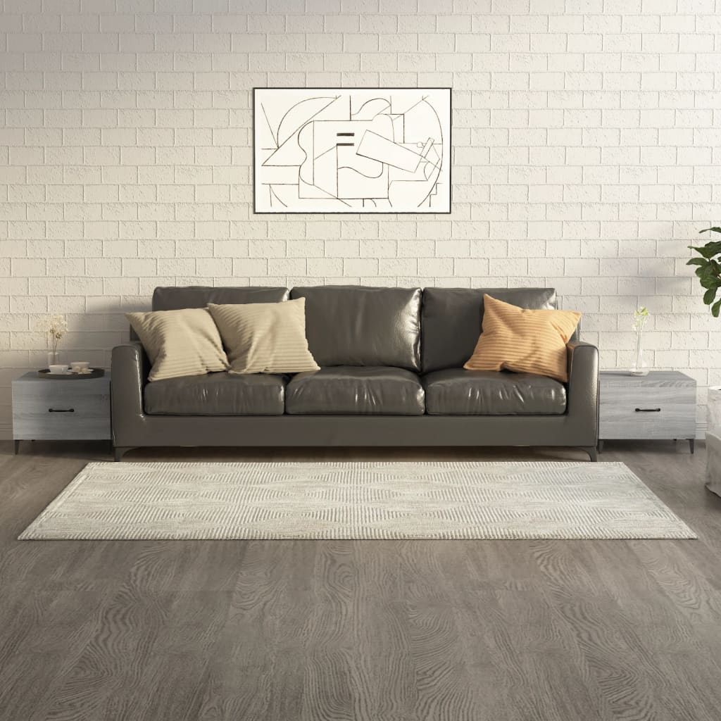Tables basses avec pieds en métal 2 pcs Sonoma gris 50x50x40 cm Tables basses vidaXL   