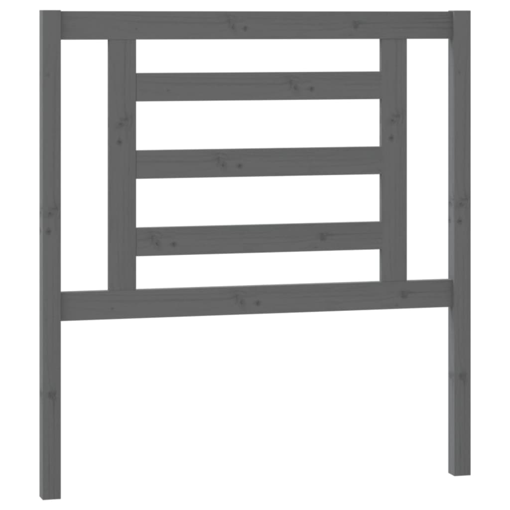 Lit coulissant Gris 2x(90x200) cm Bois de pin massif Lits & cadres de lit vidaXL   