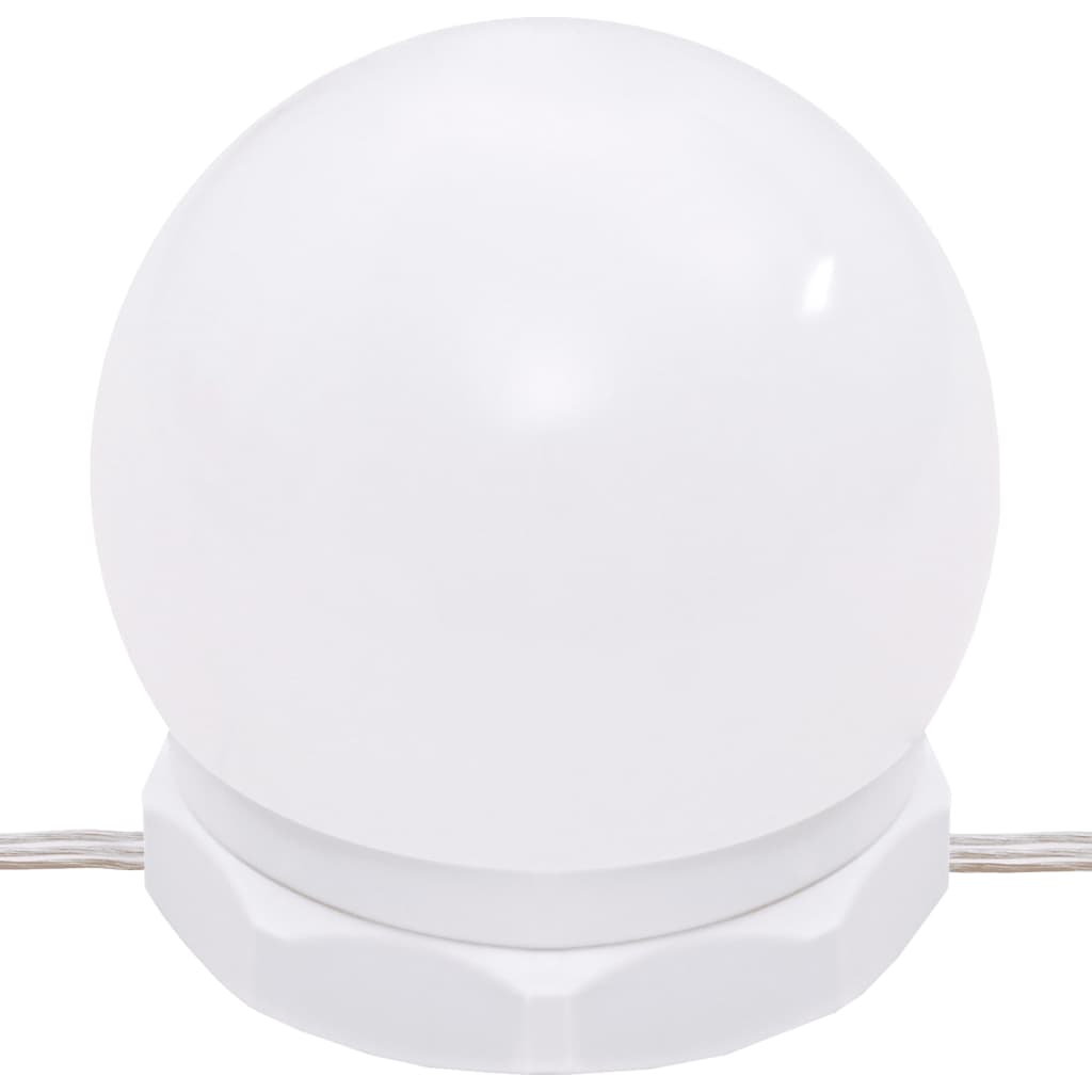 Ensemble de coiffeuse avec LED Chêne fumé Bois d'ingénierie Coiffeuses vidaXL   