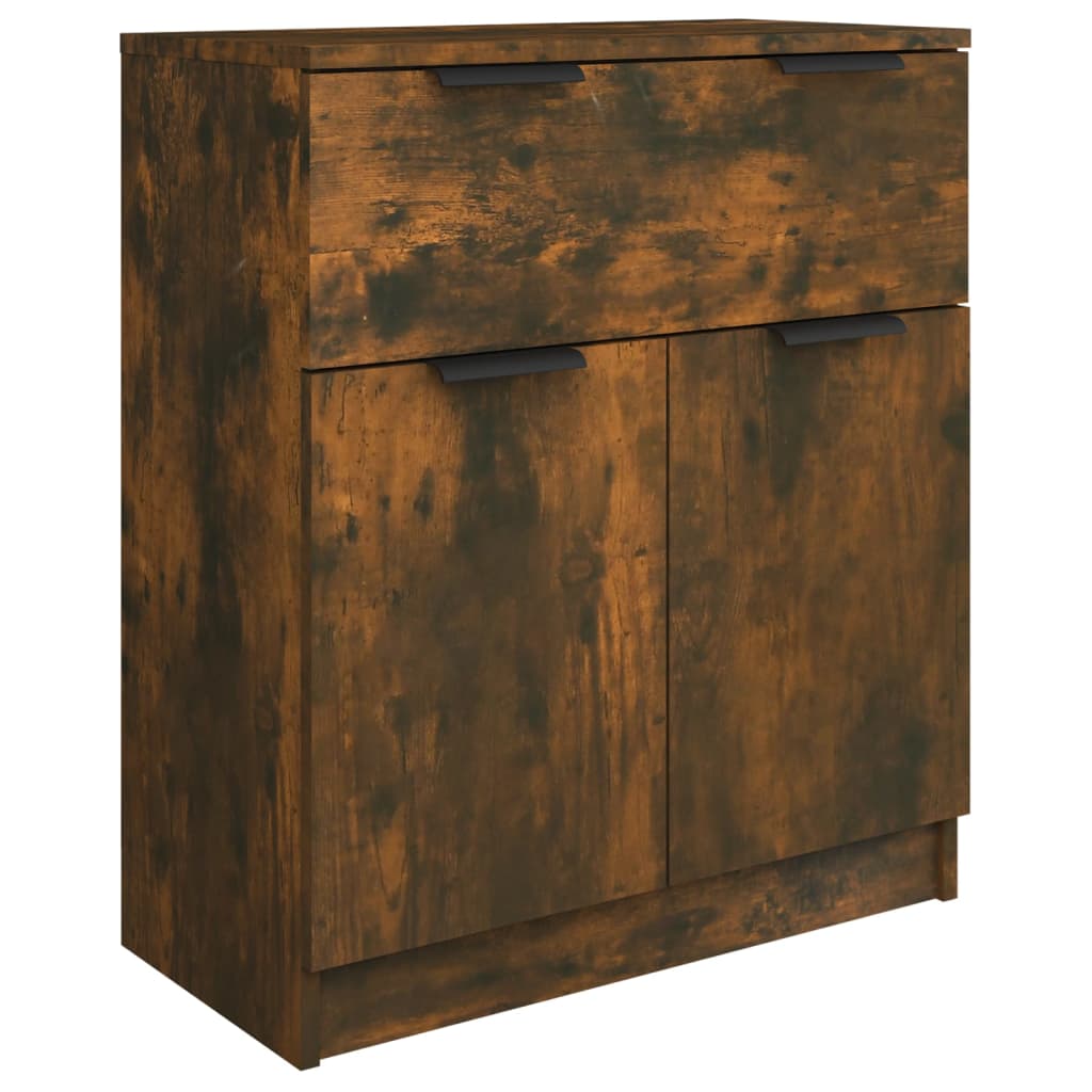 Buffets 3 pcs Chêne fumé Bois d'ingénierie Buffets & bahuts vidaXL   