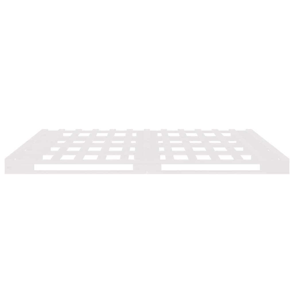 Lit de palette Blanc 120x190 cm Bois pin massif Petit Double Lits & cadres de lit vidaXL   