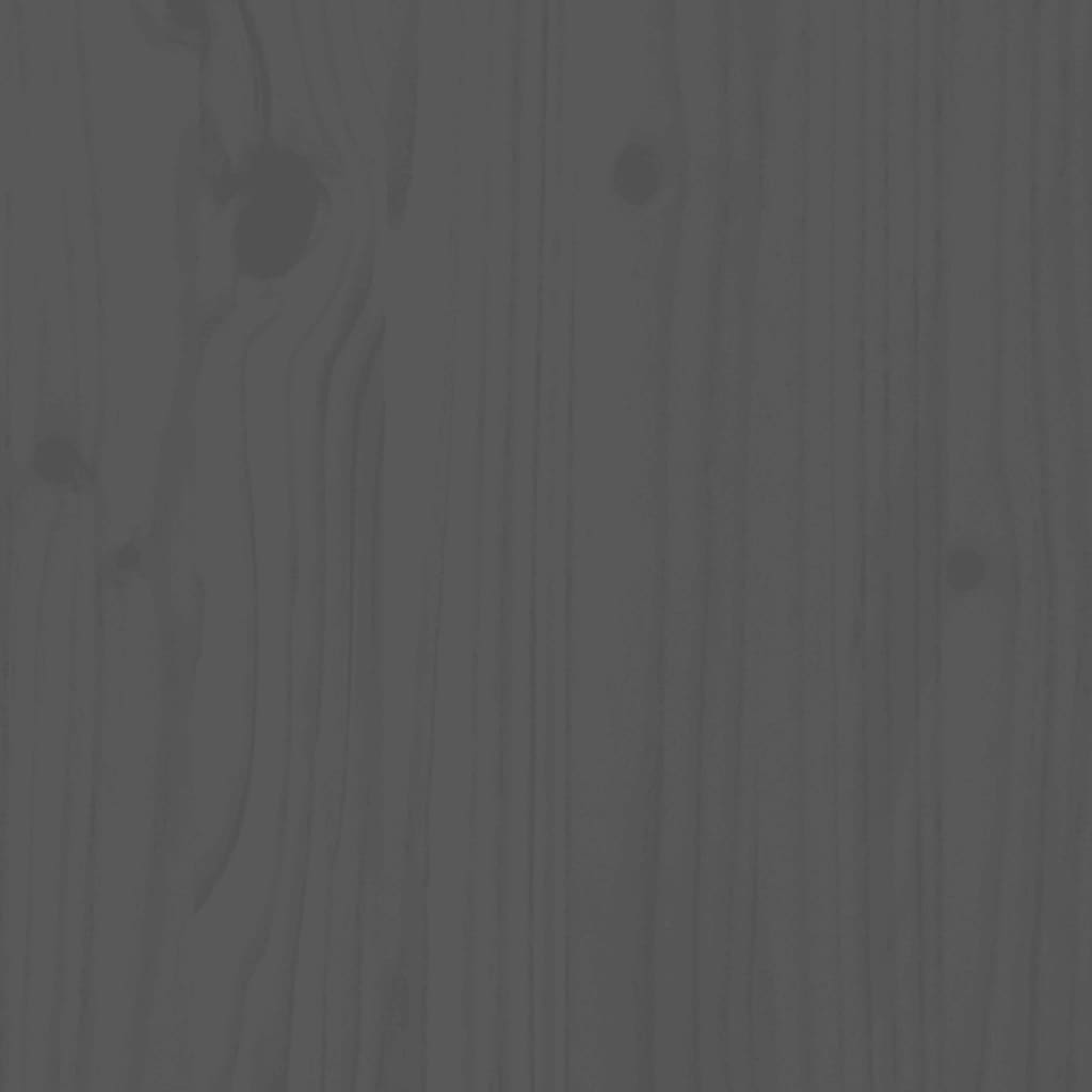 Lit de palette Gris 120x190 cm Bois pin massif Petit Double Lits & cadres de lit vidaXL   