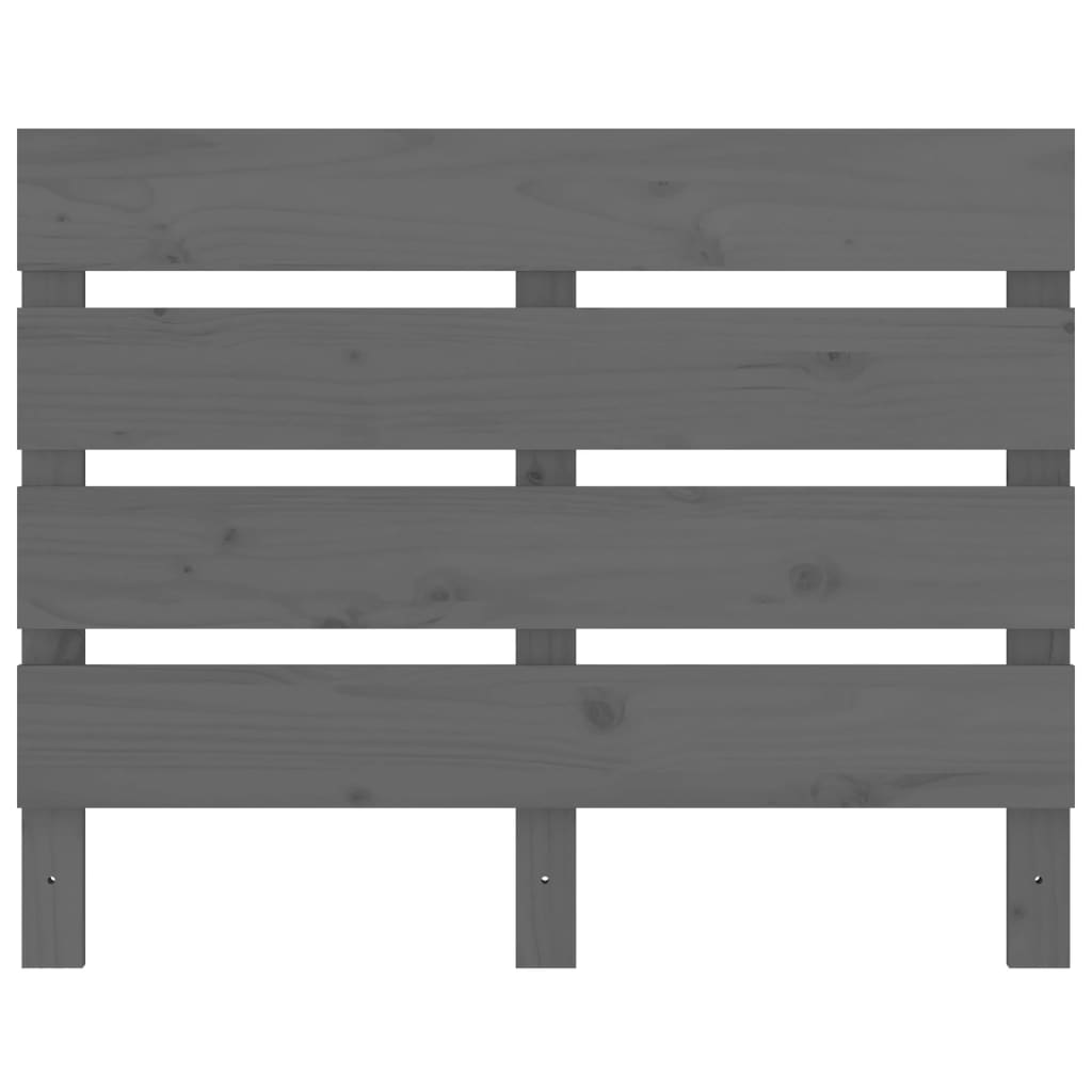 Cadre de lit Gris 100x200 cm Bois de pin massif Lits & cadres de lit vidaXL   
