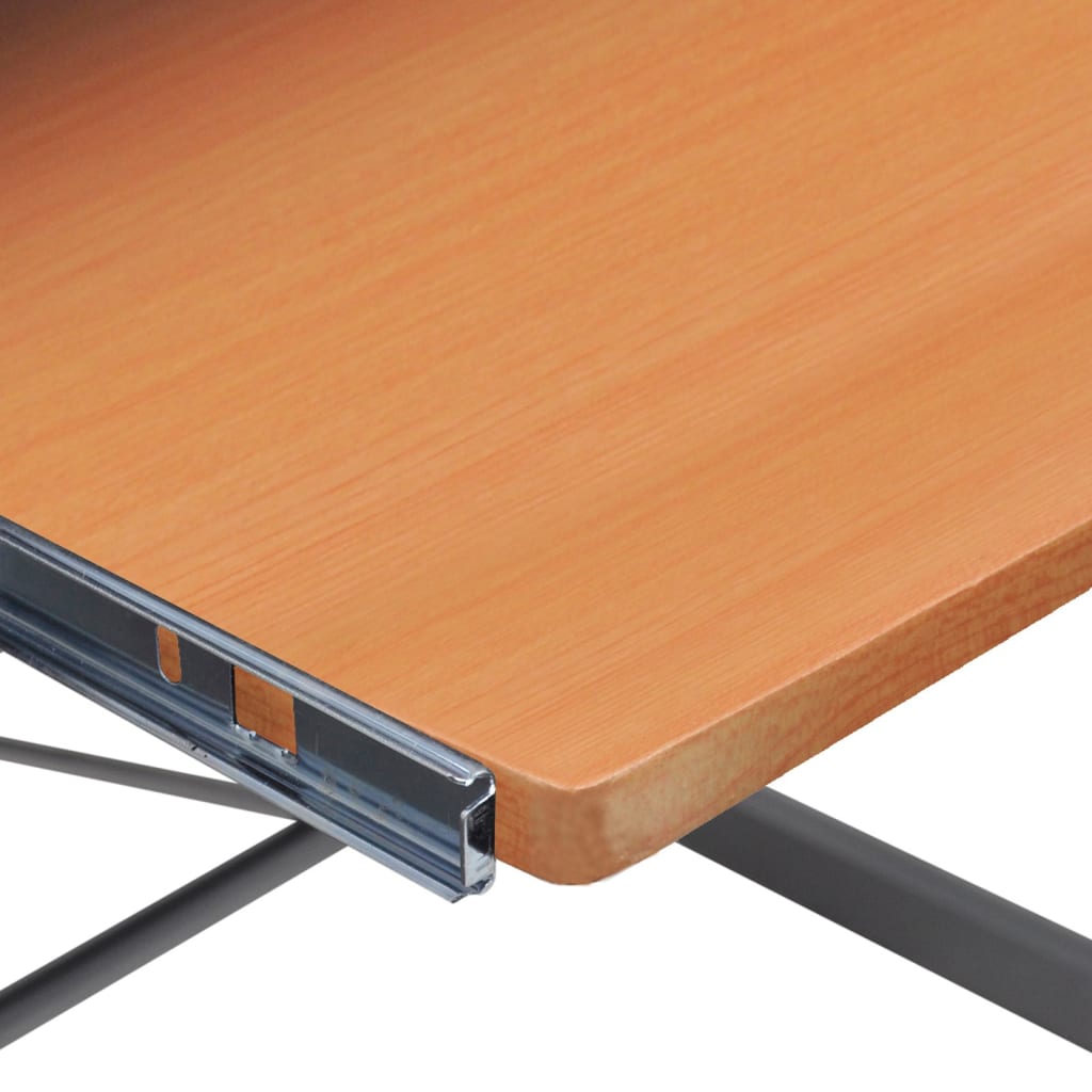 Bureau d'ordinateur d'angle Marron 132x112x99cm Bois ingénierie Bureaux vidaXL   
