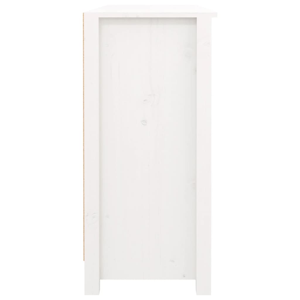 Buffet Blanc 100x35x74,5 cm Bois massif de pin Buffets & bahuts vidaXL   