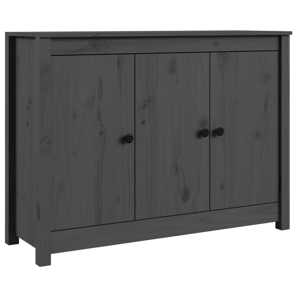 Buffet Gris 100x35x74 cm Bois massif de pin Buffets & bahuts vidaXL   