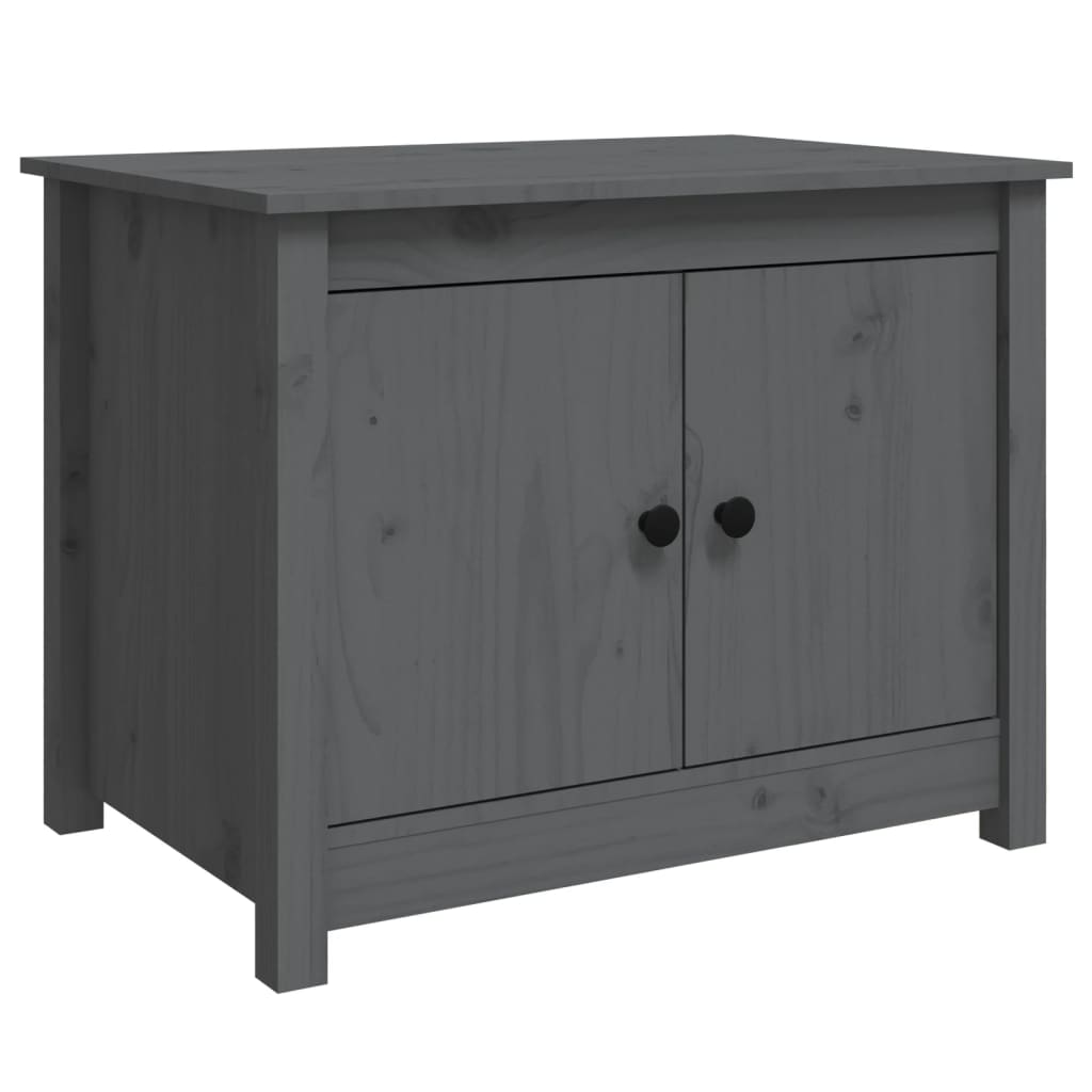 Table basse Gris 71x49x55 cm Bois massif de pin Tables basses vidaXL   