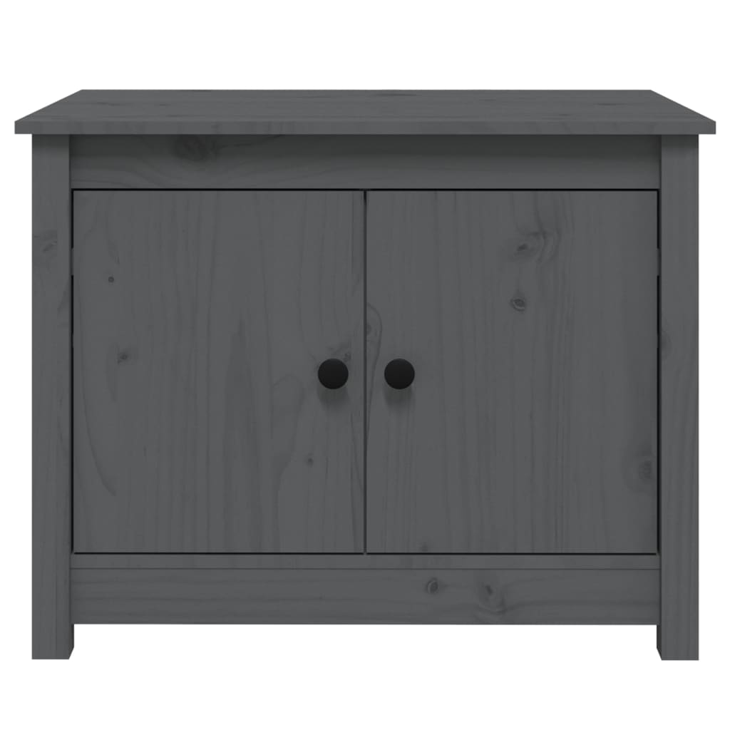 Table basse Gris 71x49x55 cm Bois massif de pin Tables basses vidaXL   