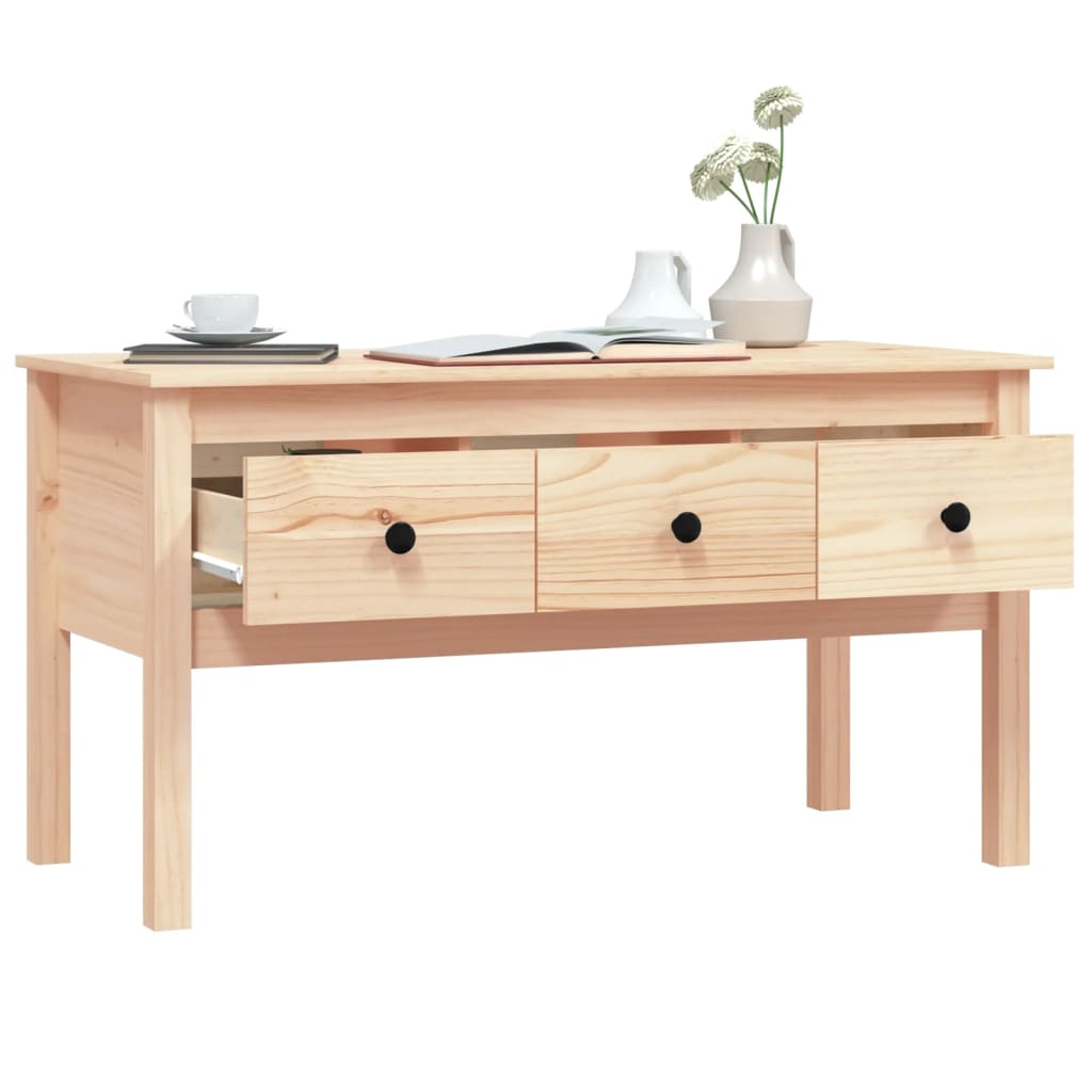 Table basse 102x49x55 cm Bois massif de pin Tables basses vidaXL   