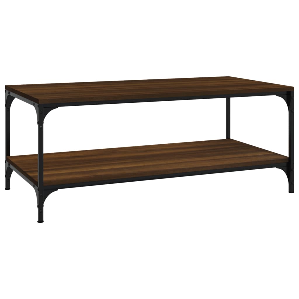 Table basse Chêne marron 100x50x40 cm Bois d'ingénierie Tables basses vidaXL   