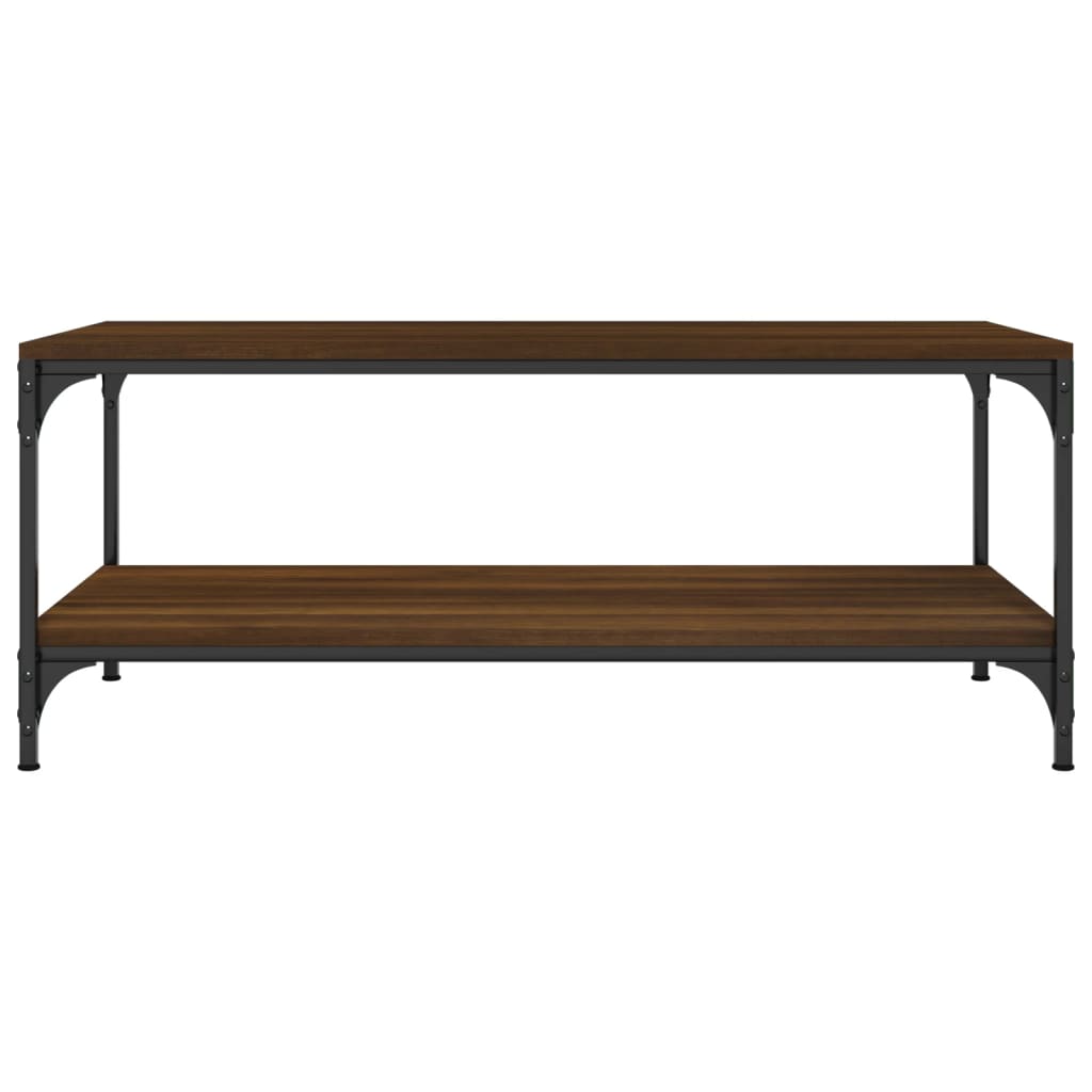 Table basse Chêne marron 100x50x40 cm Bois d'ingénierie Tables basses vidaXL   