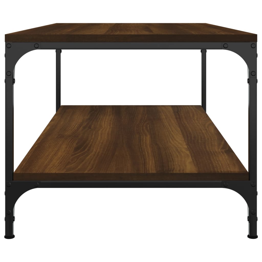 Table basse Chêne marron 100x50x40 cm Bois d'ingénierie Tables basses vidaXL   
