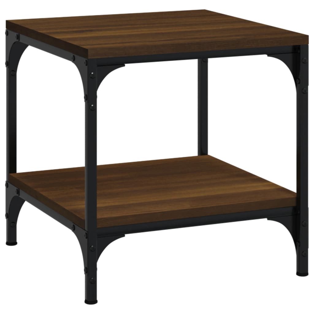 Tables d'appoint 2 pcs Chêne marron 40x40x40 cm Bois ingénierie Tables basses vidaXL   