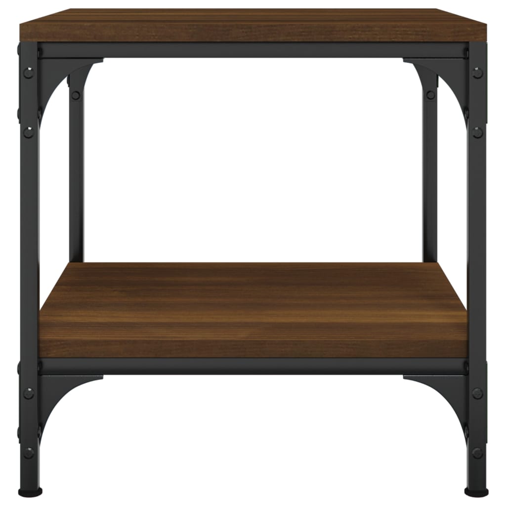 Tables d'appoint 2 pcs Chêne marron 40x40x40 cm Bois ingénierie Tables basses vidaXL   