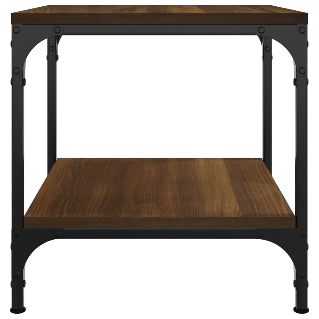 Tables d'appoint 2 pcs Chêne marron 40x40x40 cm Bois ingénierie Tables basses vidaXL   