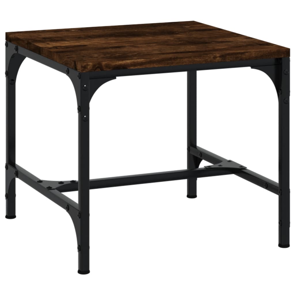 Table d'appoint Chêne fumé 40x40x35 cm Bois d'ingénierie Tables basses vidaXL   