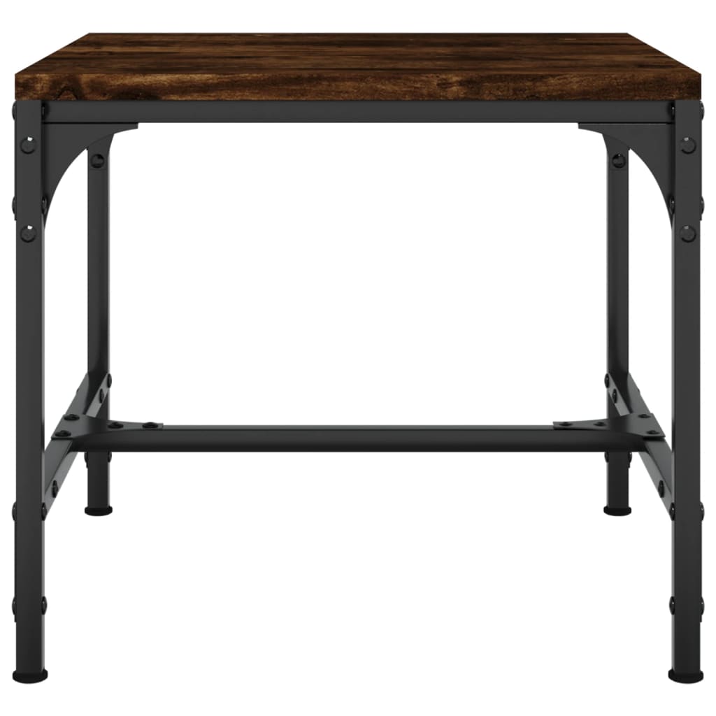 Table d'appoint Chêne fumé 40x40x35 cm Bois d'ingénierie Tables basses vidaXL   