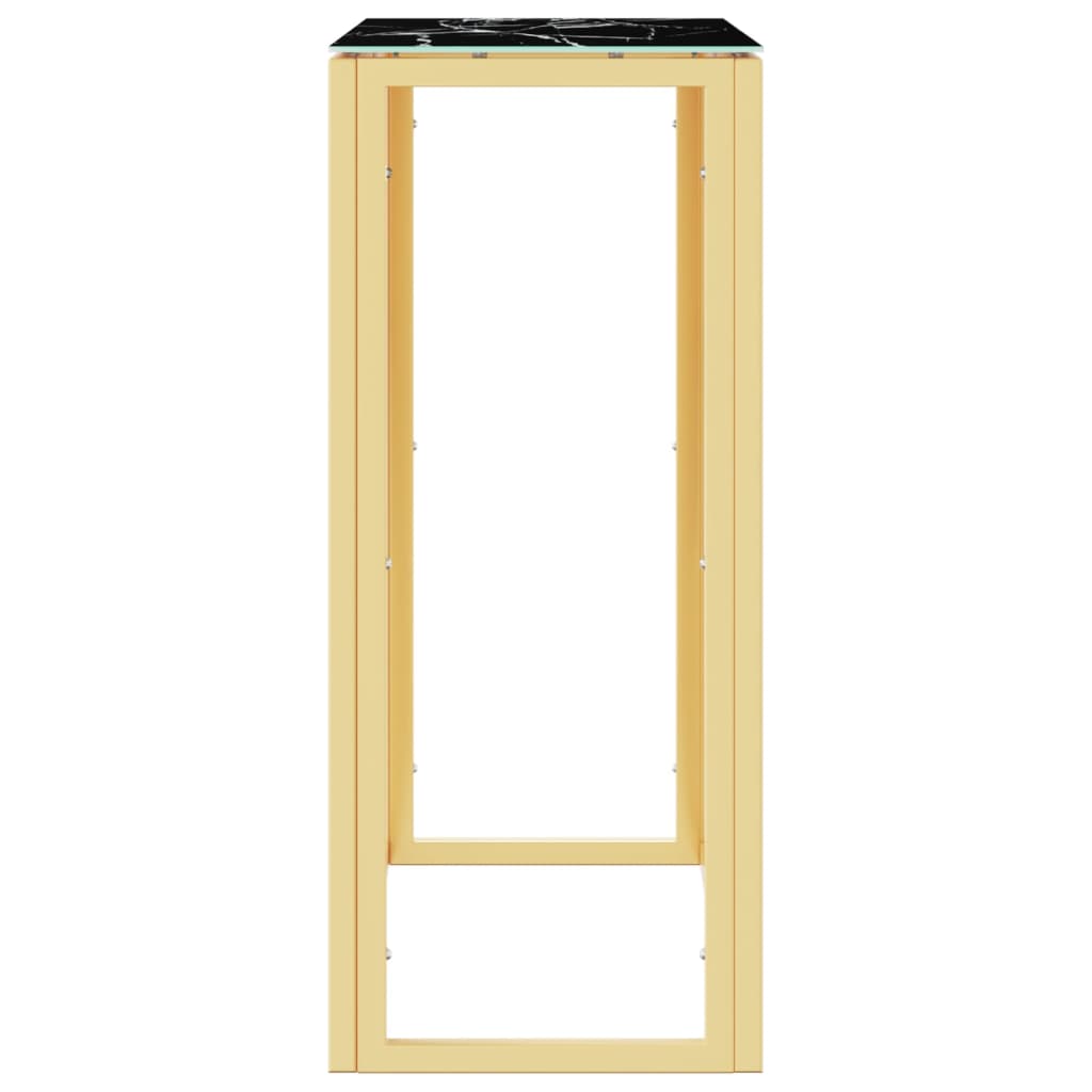 Table console doré 70x30x70 cm acier inoxydable et verre Tables d'appoint vidaXL   