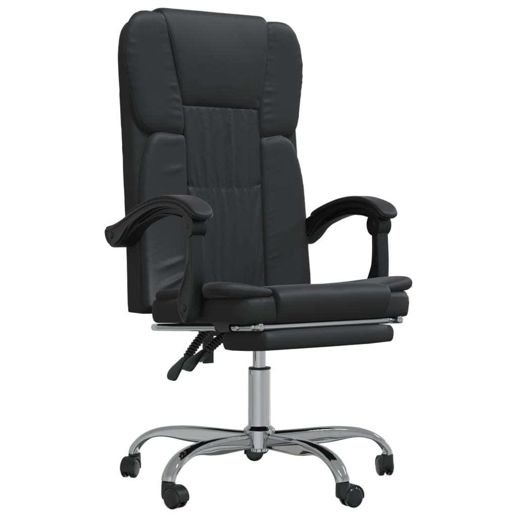 Fauteuil inclinable de bureau Noir Similicuir Chaises de bureau vidaXL   