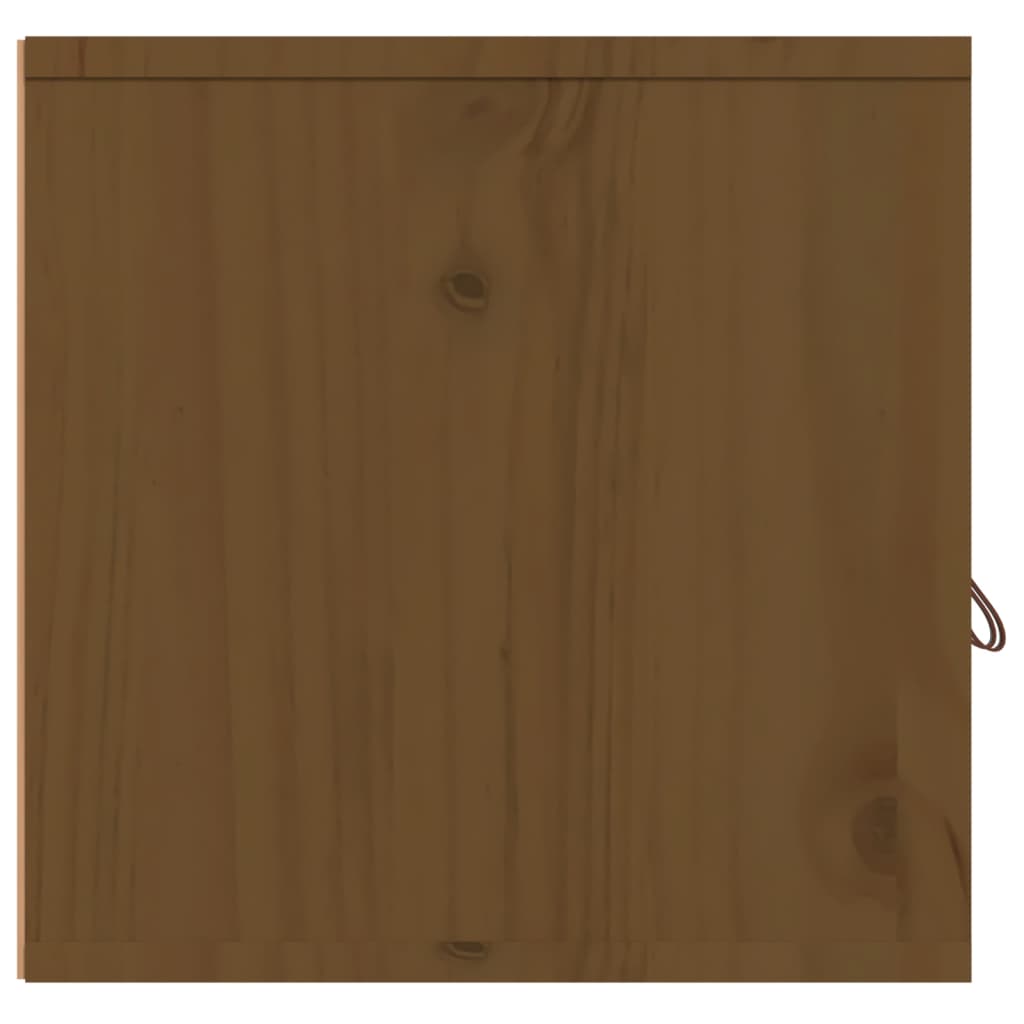 Armoire murale Marron miel 60x30x30 cm Bois de pin massif Étagères murales & corniches vidaXL   